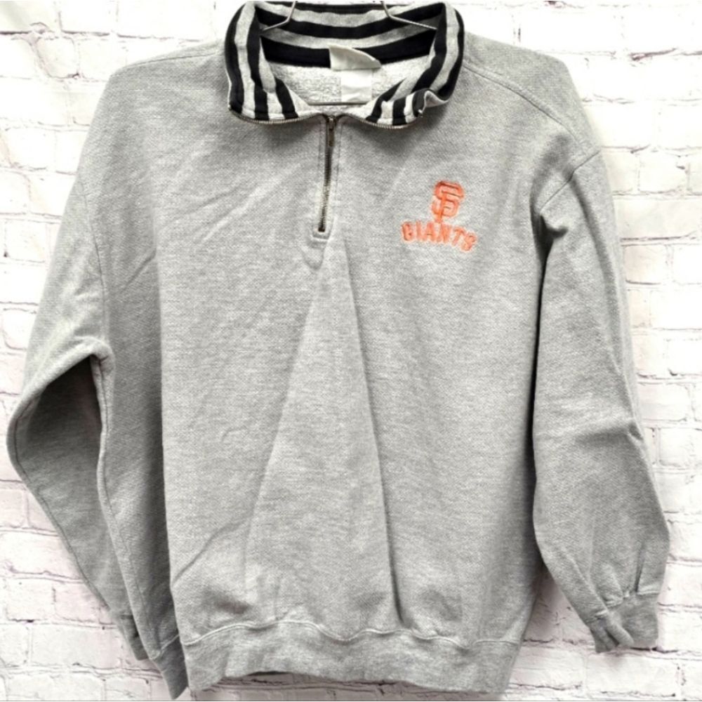 Lee Sport SF Giants 1/4 Zip Sweater Men's XL - Picture 4 of 8